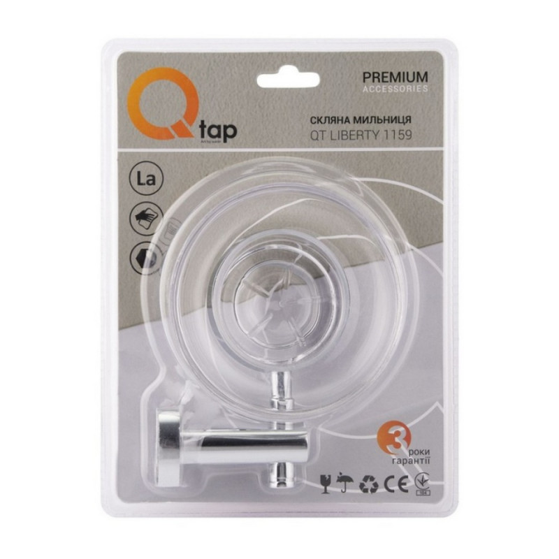 Мильниця Qtap Liberty настінна QTLIBCRM1159 Chrome