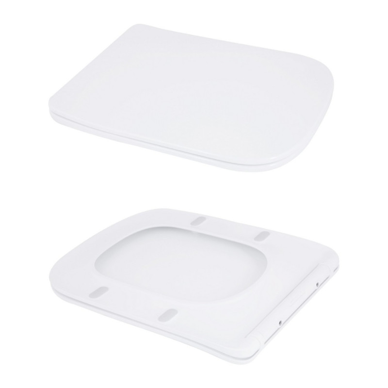 Унитаз-моноблок напольный Qtap Kolibri Ultra Quiet безободковый с сиденьем Soft-close WHITE QT10226380W