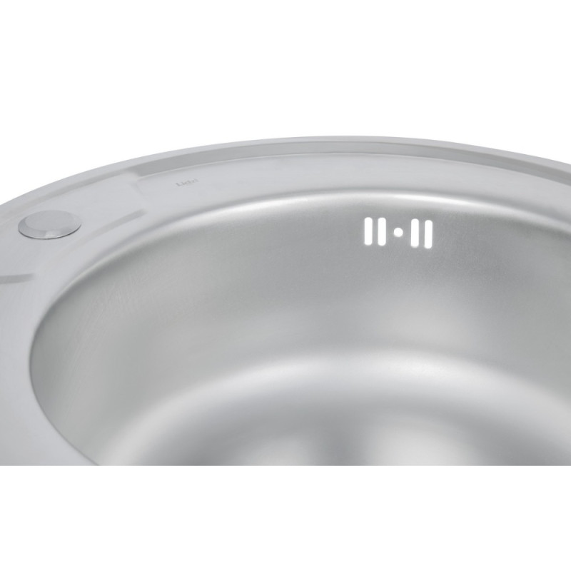 Кухонная мойка Lidz 510-D 0,8 мм Satin (LIDZ510DSAT)