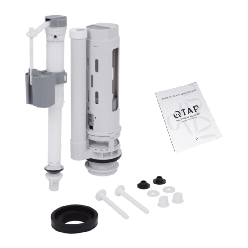 Унітаз-компакт Qtap Kalao безобідковий з сідінням Soft-close QT08221213AW
