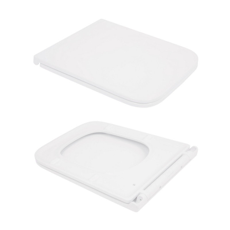 Унитаз подвесной Qtap Gemini безободковый с сиденьем Soft-close QT2533076EUQW