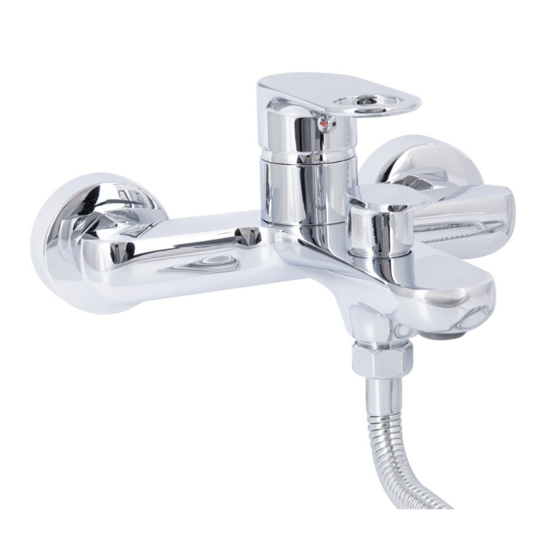 Смеситель для ванны Qtap Jay (c душевым гарнитуром) QTJAY259CRM45541 Chrome