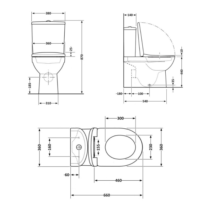 Унитаз напольный Qtap Robin New Ultra Quiet безободковый с сиденьем Soft-Close WHITE QT13226083AW