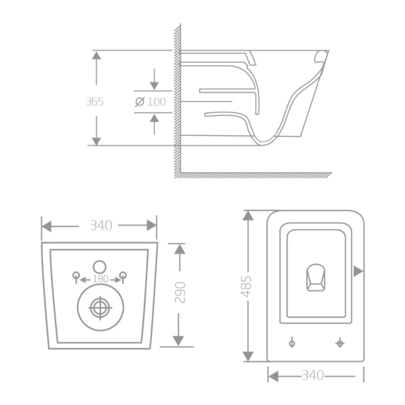 Унитаз подвесной Qtap Crow Ultra Quiet 485×340×290 мм, Matt Black, с сиденьем Slim Duroplast/ Soft-close/ Quick Release QT05335171MB