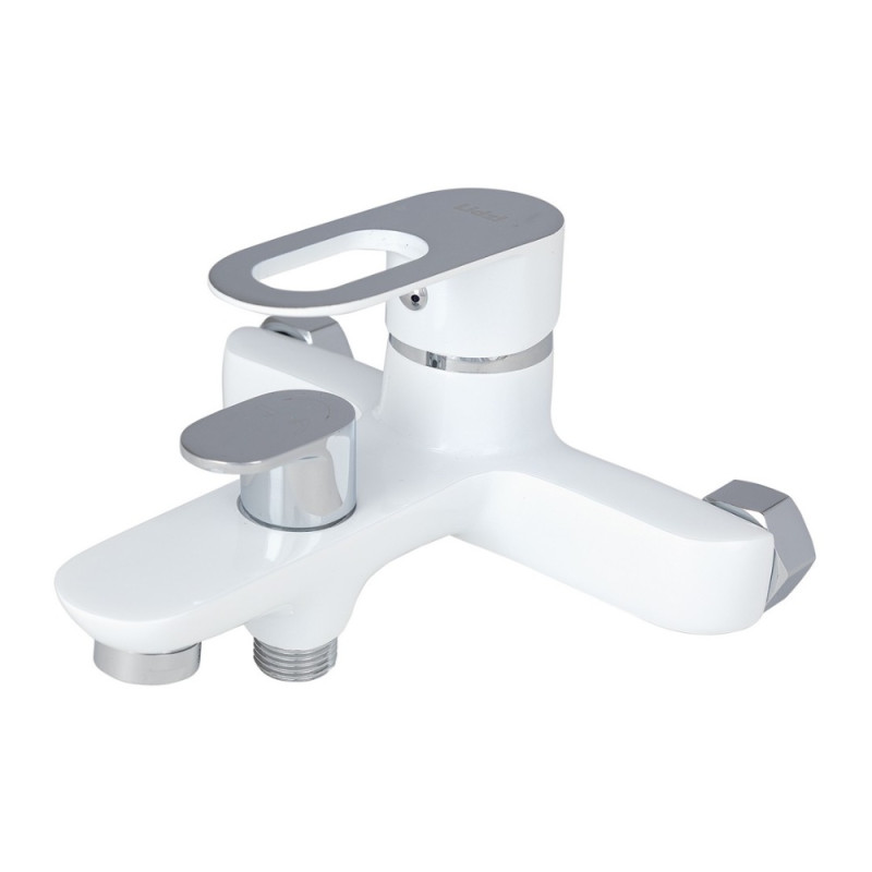 Смеситель для ванны Lidz Latwa 006 (c душевым гарнитуром) (k35) LDLAT006WHI45424 White