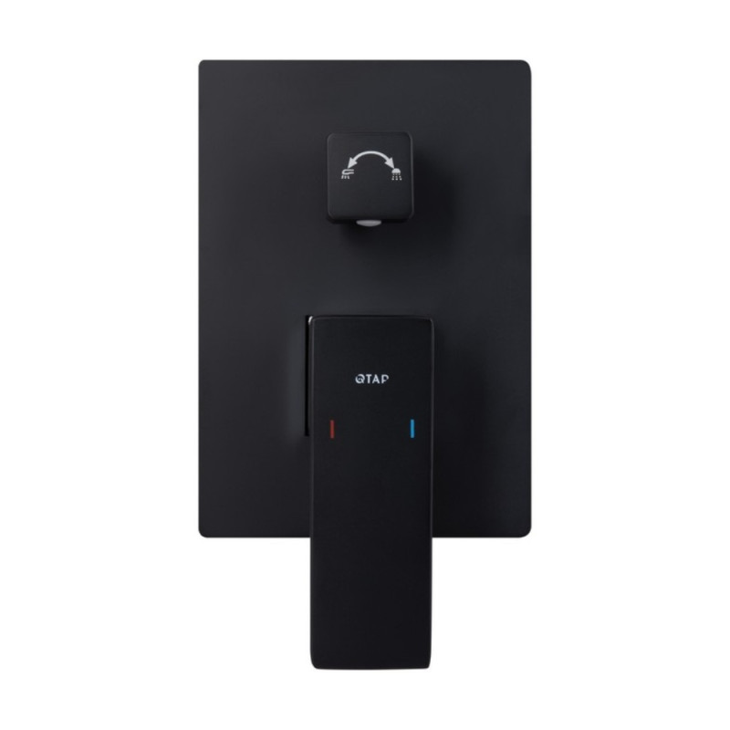 Душова система універсальна Qtap Gemini прихованого монтажу на три споживача QTGEM114BLM45703 Black Matt