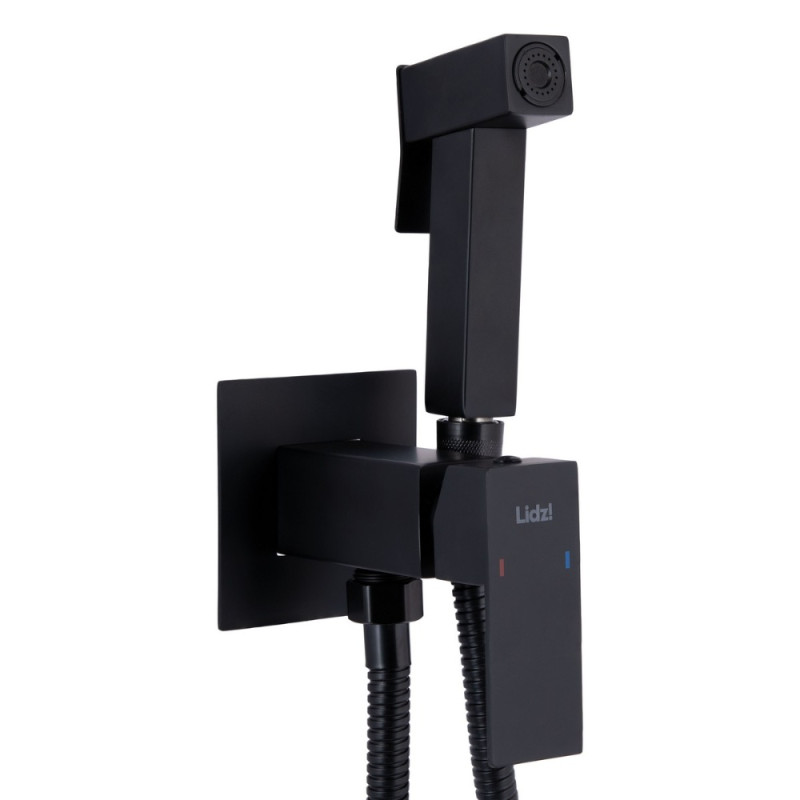 Набір для гігієнічного душу Lidz Kubis 111 Black LDKUB111BLA46108 прямокутний