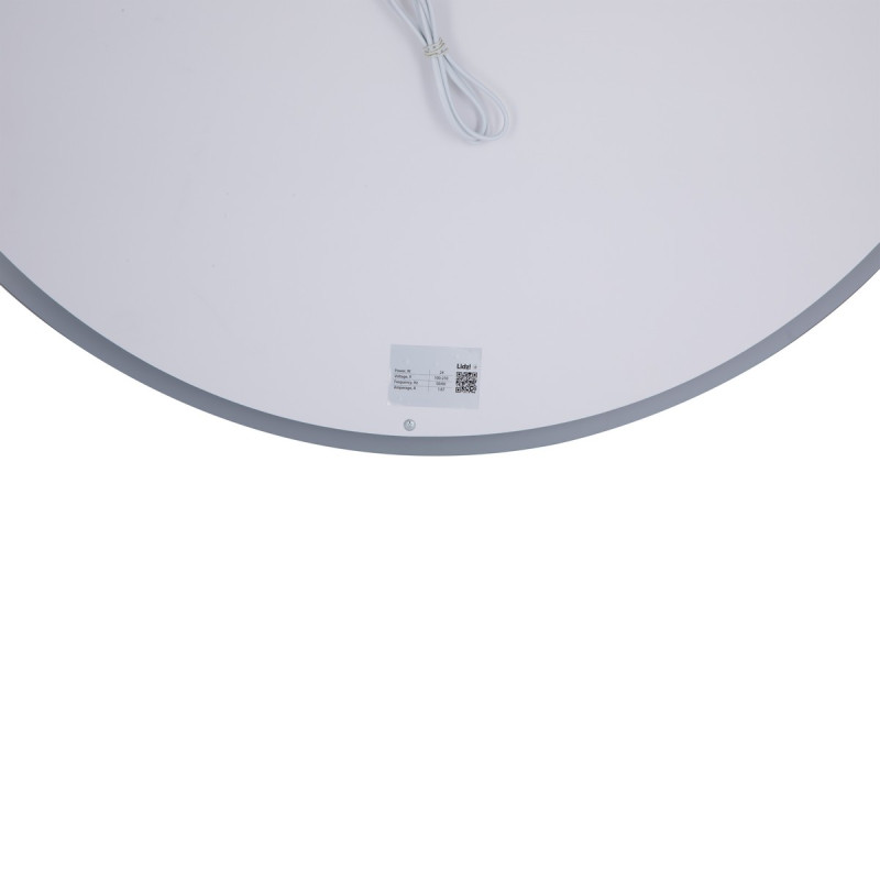 Зеркало Lidz Aria R800 с LED-подсветкой Touch, с антизапотеванием, с диммером, рег. яркости LD78LR800