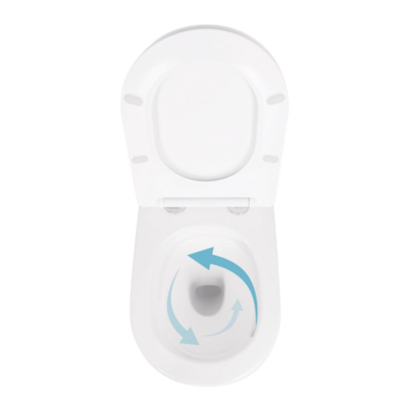 Унітаз підвісний Qtap Scorpio безободковий Ultra Quiet з сидінням Soft-close QT14332380ASW