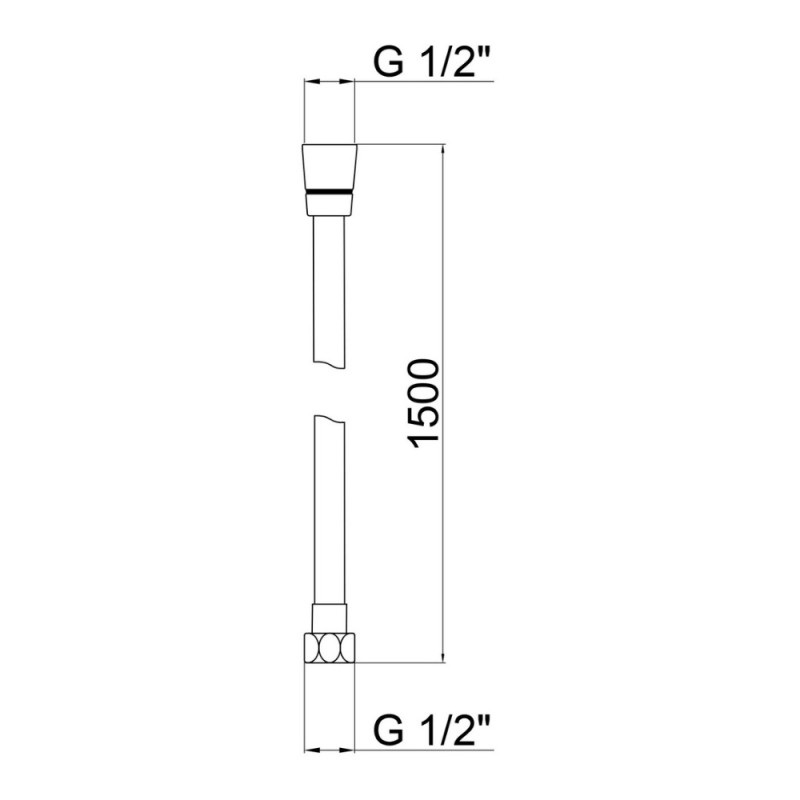 Шланг Lidz Niagara 30 1,5 м LDNIA30NKS28541 Nickel