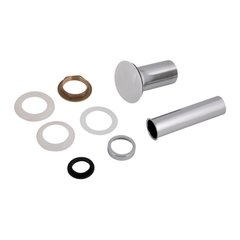 Донний клапан для раковини Qtap PU02 225х70х70 White