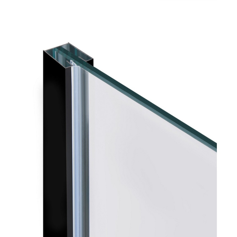 Душова перегородка Qtap Walk-In Standard BLM2011.C8 100х200 см, скло Clear 8 мм, покриття CalcLess