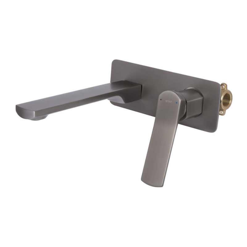 Змішувач для раковини Qtap Slavonice прихованого монтажу QTSLA273GMB45920 Gunmetal Black PVD