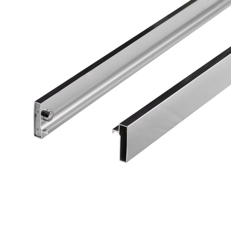 Душові двері в нішу Qtap Taurus CRM201-11.C6 97-108x200 см, скло Clear 6 мм, покриття CalcLess