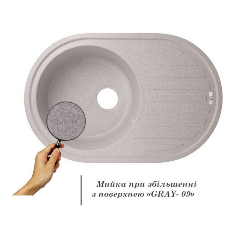 Кухонная мойка Lidz 780x500/200 GRA-09 (LIDZGRA09780500200)