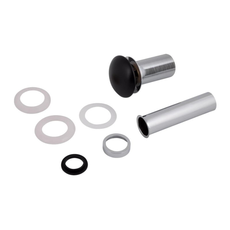 Донний клапан для раковини Qtap PU03 225х70х70 Matt black