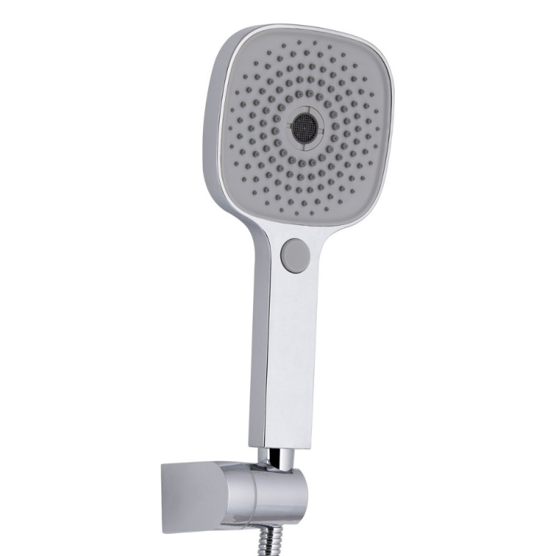 Смеситель для ванны Qtap Swan Eco с длинным поворотным изливом (c душевым гарнитуром) QTSWA2601CRM45533 Chrome