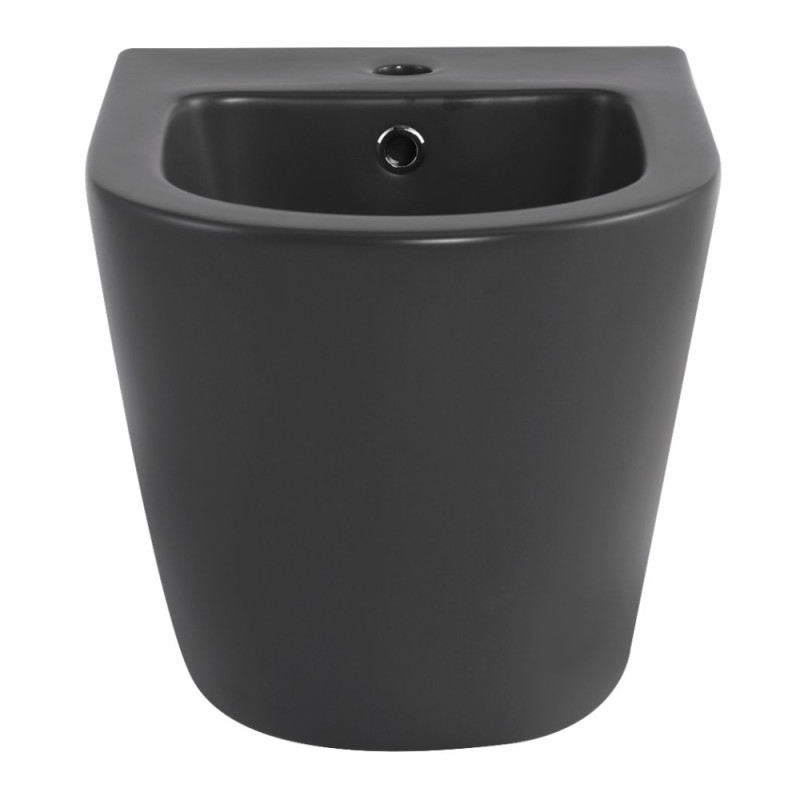 Біде підвісне Qtap Robin 515x370x350 мм, Anthracite QT13551381GAN