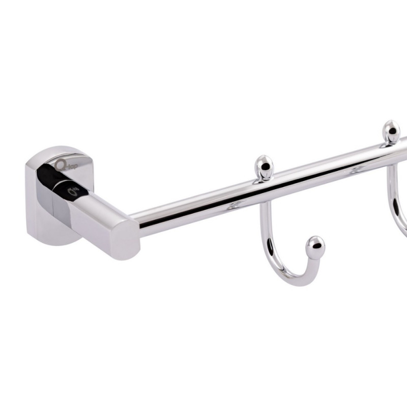 Держатель для полотенца Qtap Liberty 3 крючка 365 мм QTLIBCRM11543 Chrome