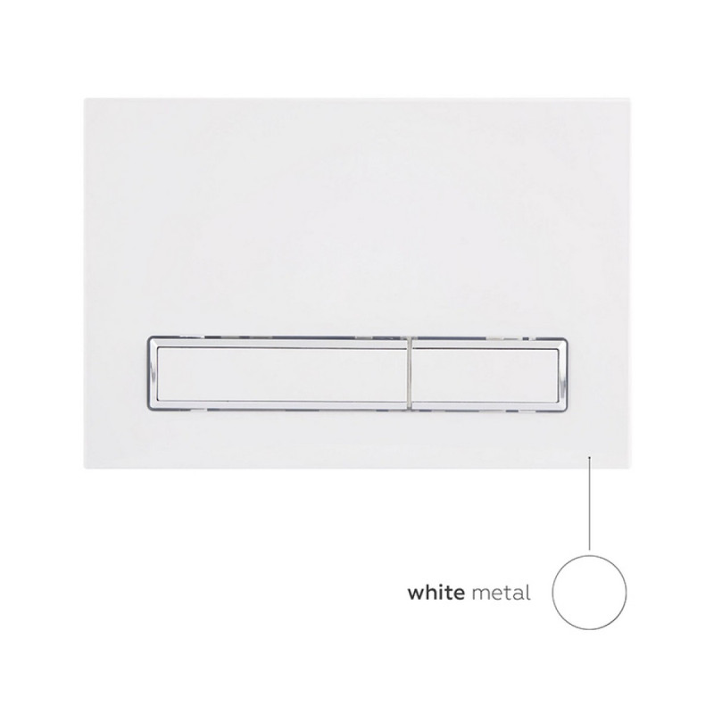 Готове рішення Qtap для ванної кімнати: підвісний унітаз Jay Rimless 520х360х320 + комплект інсталяції Nest 4 в 1 (лінійна клавіша White)