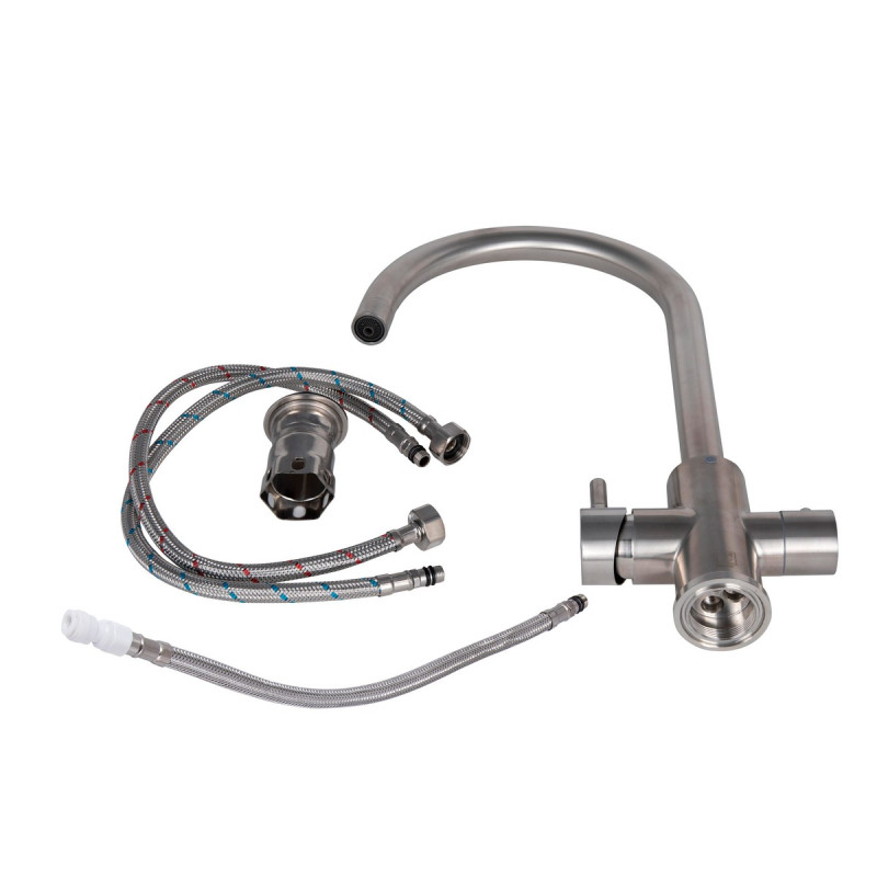 Смеситель для кухни Lidz Aria 020F (k35) LDARI020FNKS43365 Nickel