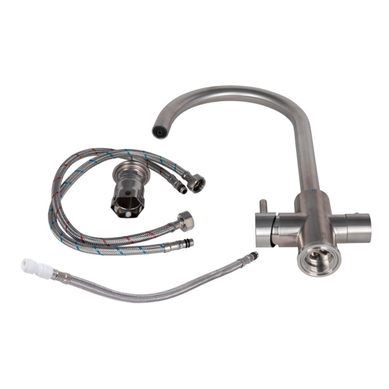 Змішувач для кухні Lidz Aria 020F (k35) LDARI020FNKS43365 Nickel