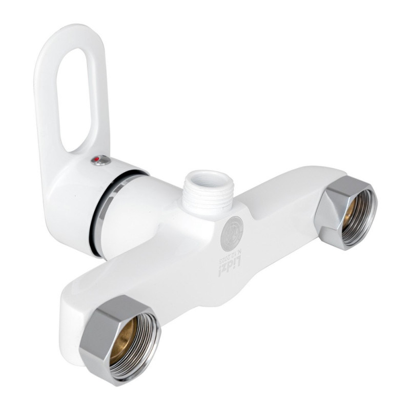 Змішувач для душу Lidz Latwa 010 (з душовим гарнітуром) (k40) LDLAT010WHI45426 White
