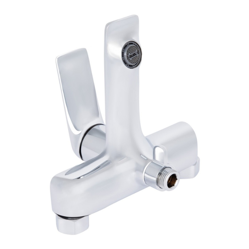 Смеситель для ванны Qtap Vlasta New (c душевым гарнитуром) QTVLA259CRM45642 Chrome