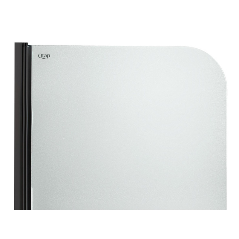 Штора на ванну Qtap Standard BLM407513APL скло Pear 6 мм, 75х140 см, ліва