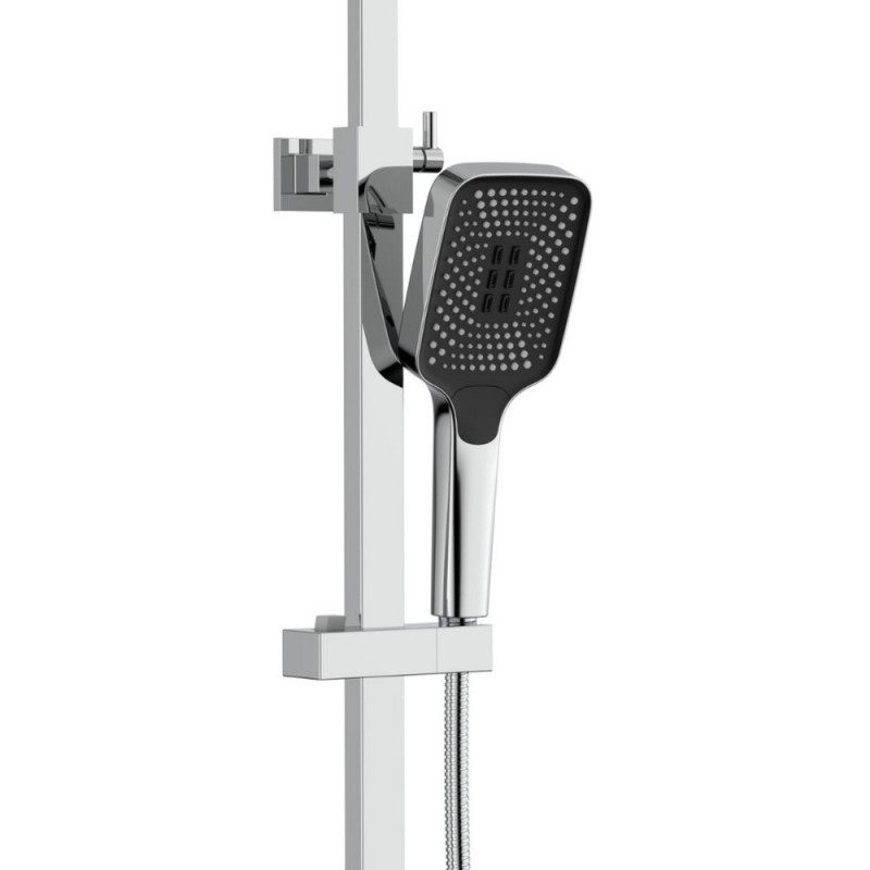 Душова система універсальна Qtap Sloup термостатична на два споживача QTSL57103KNC Chrome