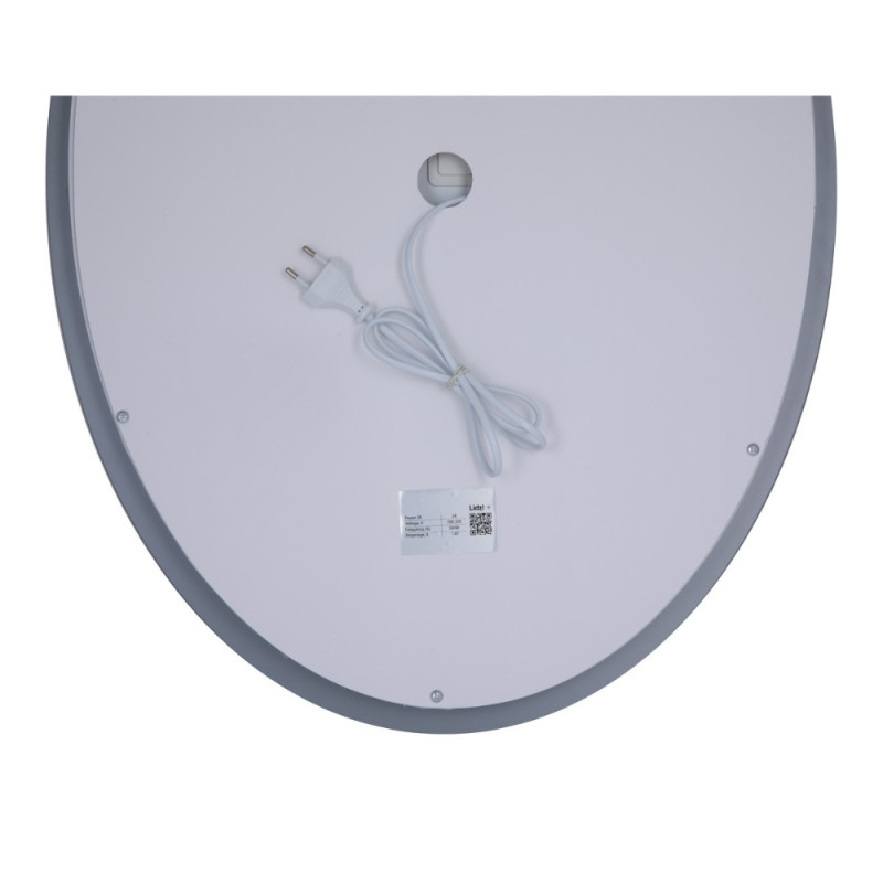 Дзеркало Lidz Vida 700х500 з LED-підсвічуванням Touch, з антизапотіванням, з димером, рег. яскравості LD78LF5070