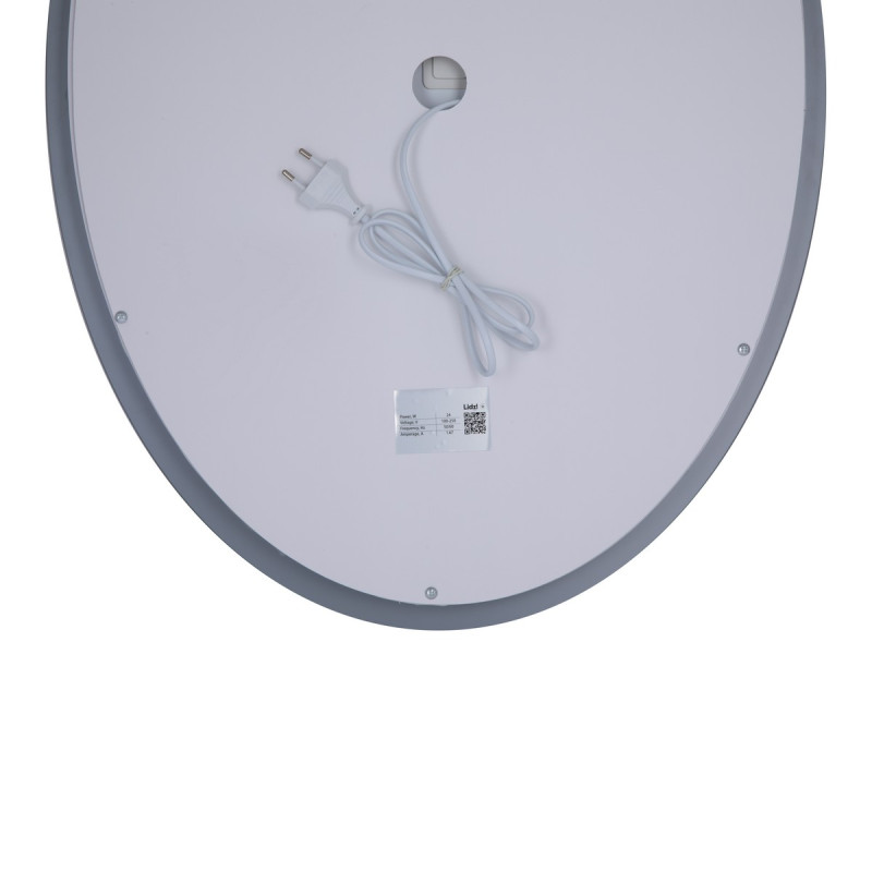 Дзеркало Lidz Vida 700х500 з LED-підсвічуванням Touch, з антизапотіванням, з димером, рег. яскравості LD78LF5070