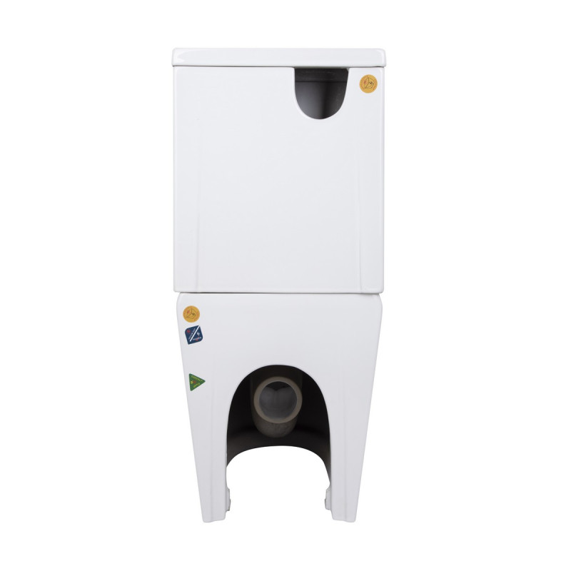 Унитаз напольный Qtap Jay Ultra Quiet с сидением Soft-close 640x360x835 мм QT07222175TW White