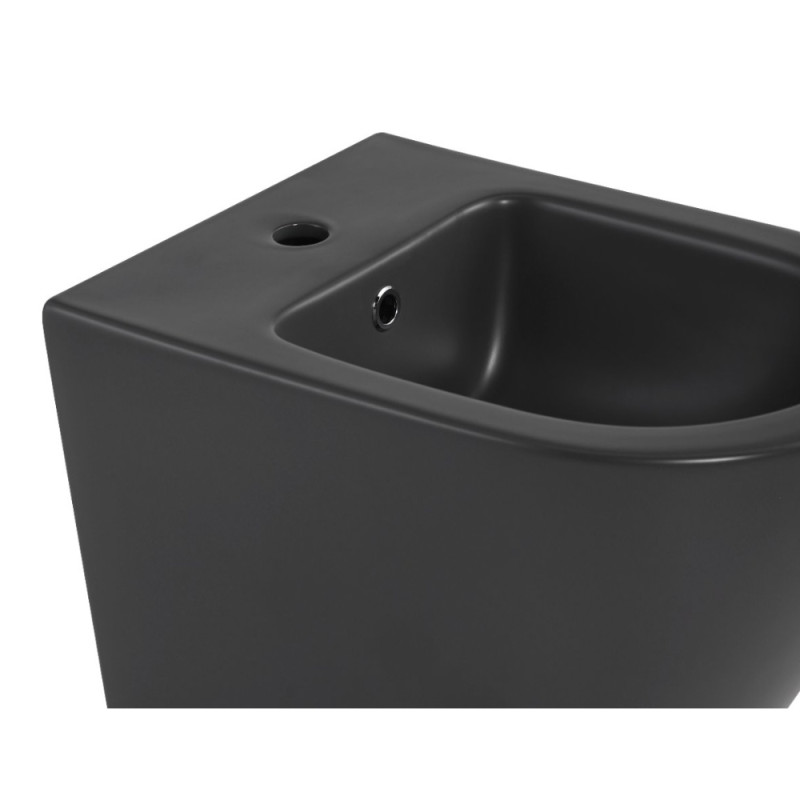 Біде підвісне Qtap Robin 515x370x350 мм, Anthracite QT13551381GAN