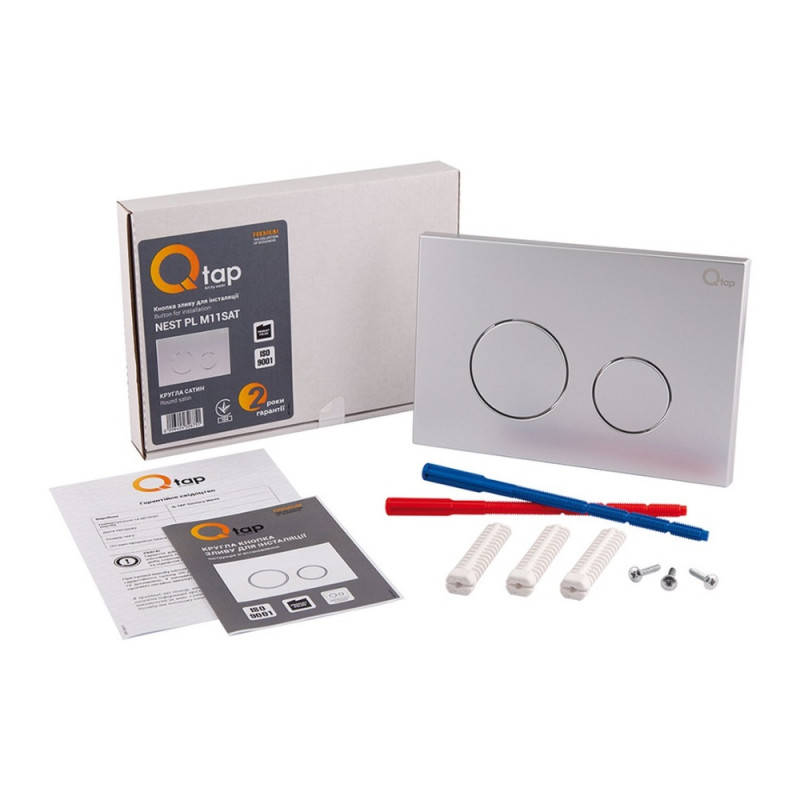 Панель змиву для унітаза Qtap Nest QT0111M11111SAT
