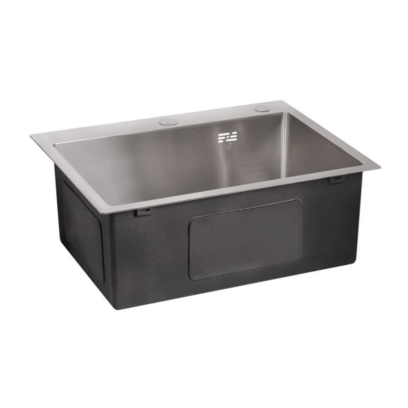 Мойка для кухни интегрированная Lidz Handmade H5045 (LDH5045BRU35383) Brushed Steel 3,0/1,0  мм