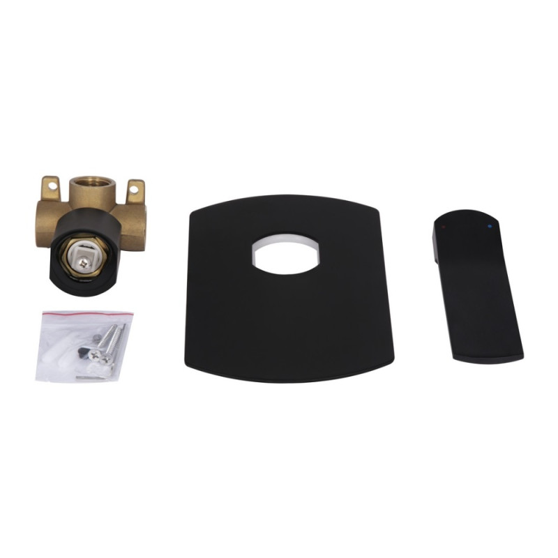 Смеситель для душа Qtap Slavonice скрытого монтажа QTSLA267BLM45903 Black Matt