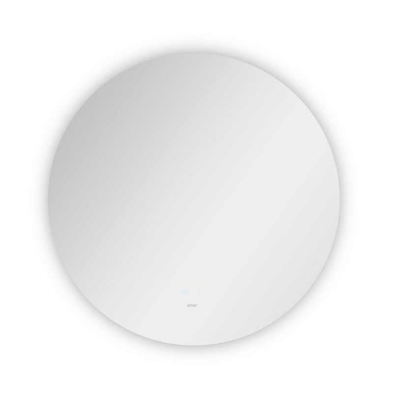 Дзеркало Qtap Taurus R800 з LED-підсвічуванням Touch, з антизапотіванням, з димером, рег. темп. кольору (3000-6500K) QT2478R807