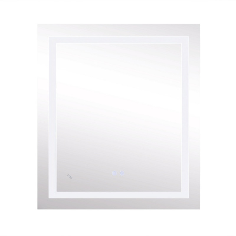 Дзеркало Lidz Kubis 700х800 з LED-підсвічуванням Touch, з антизапотіванням, з димером, рег. яскравості LD78LF9048070