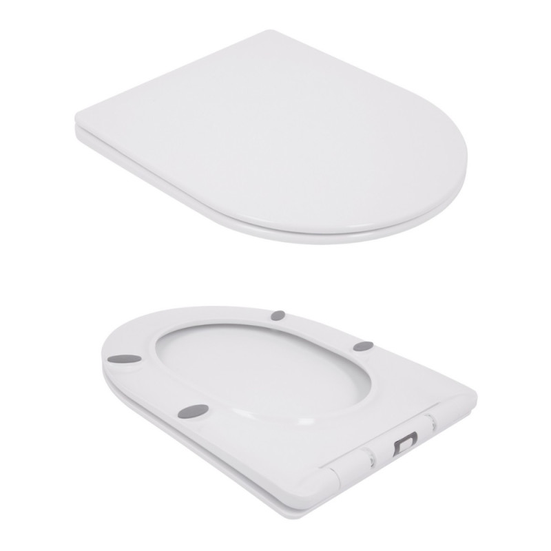 Унитаз напольный Qtap Jay Ultra Quiet с сидением Soft-close 640x360x835 мм QT07222175TW White