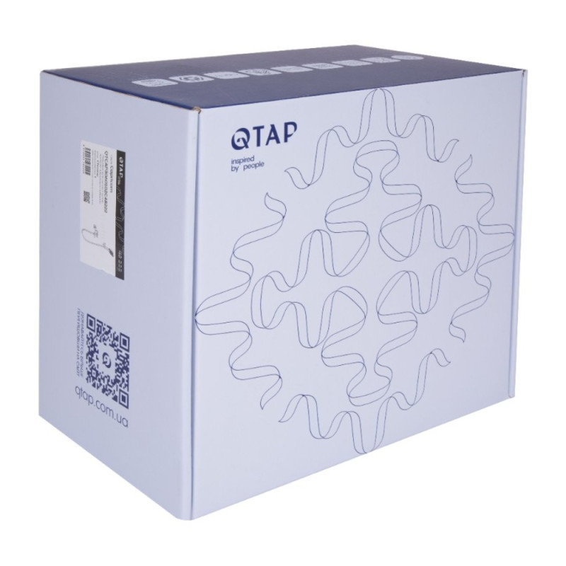 Змішувач для ванни Qtap Capricorn з душовим гарнітуром Chrome (k35) QTCAP3060102C48222