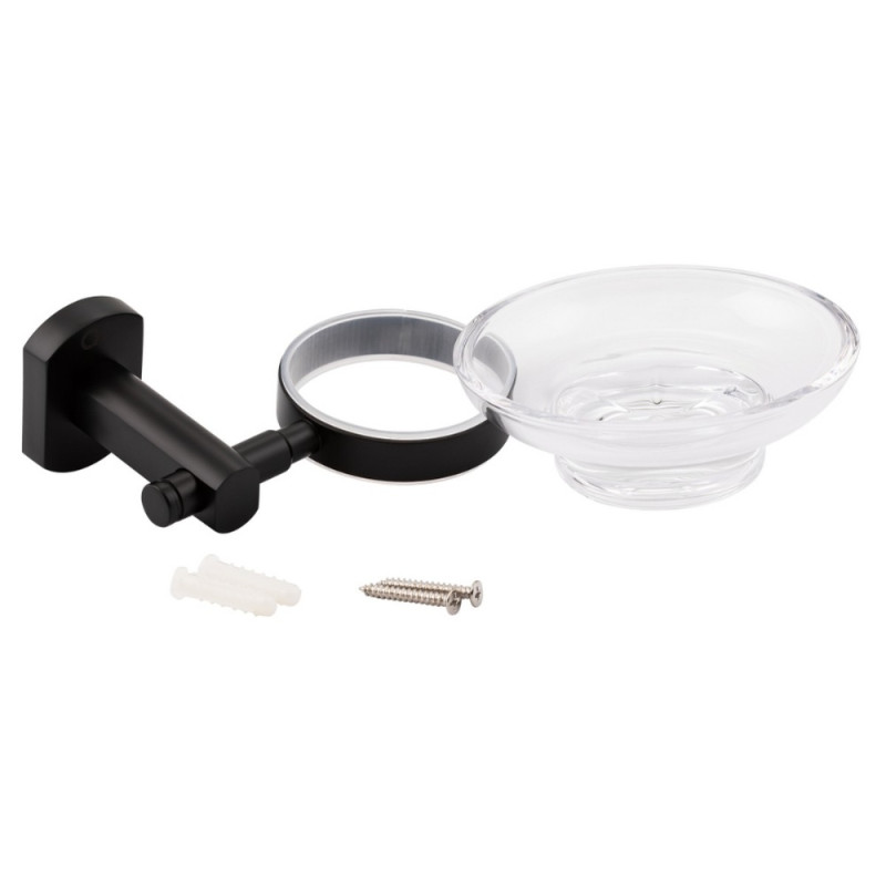Мильниця Qtap Liberty настінна QTLIBBLM1159 Black