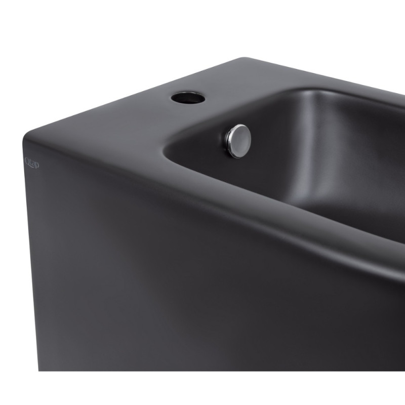 Биде напольное Qtap Robin 565x360x405 Matt black QT13442141CMB