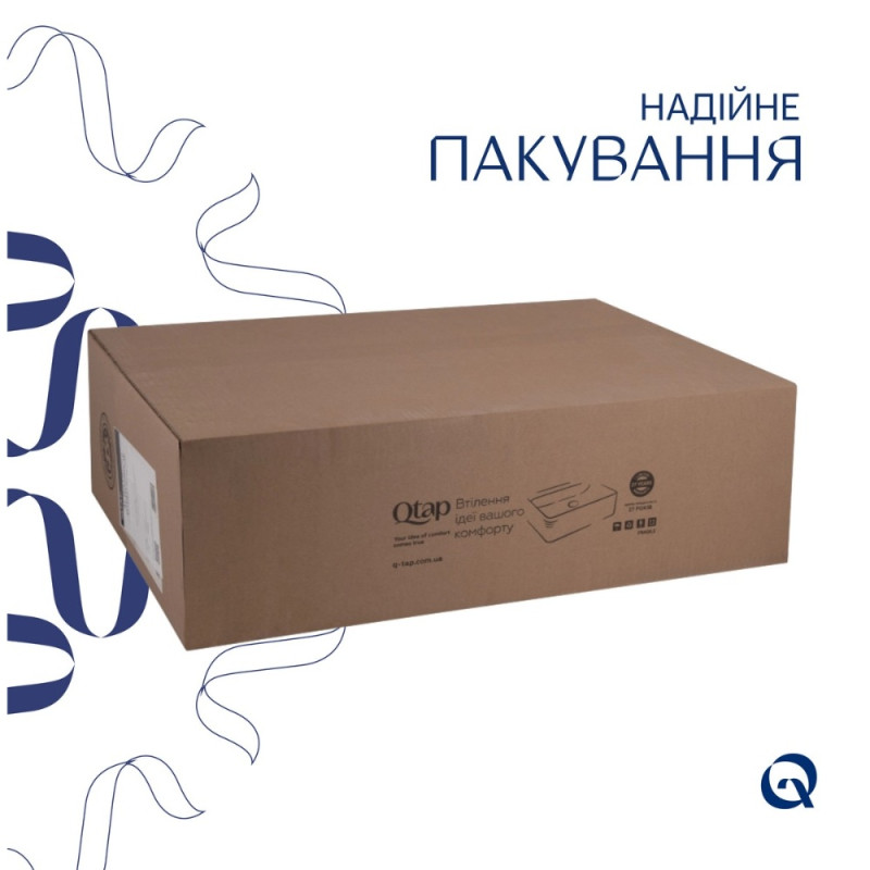 Раковина Qtap Albatross 720x460x180 White без донного клапана QT01113070CW