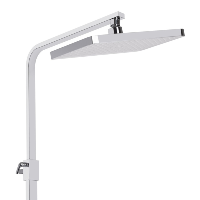 Душова система універсальна Qtap Swan Cascada на три споживача (з виливом) QTSWA111CRW45570 Chrome/White