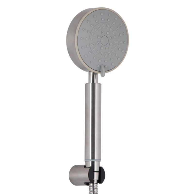 Змішувач для ванни Lidz Luna 005 (з душовим гарнітуром) (k35) LDLUN005NKS46093 Nickel