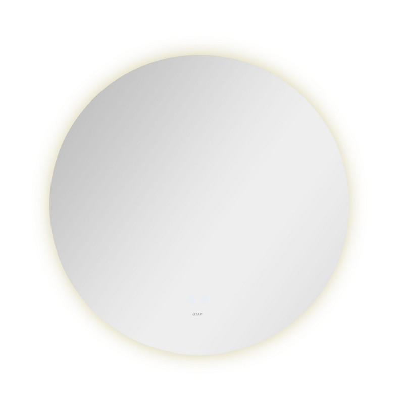 Дзеркало Qtap Taurus R800 з LED-підсвічуванням Touch, з антизапотіванням, з димером, рег. темп. кольору (3000-6500K) QT2478R807