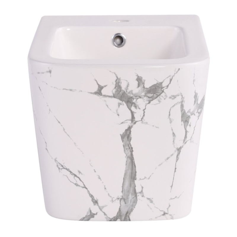 Біде підвісне Qtap Tern 520x350x330 мм, Marble QT17551303GMR