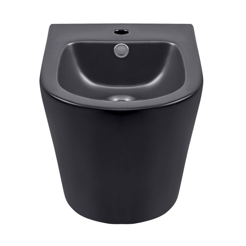 Биде подвесное Qtap Scorpio 515x360x345 Matt black QT1455053FMB