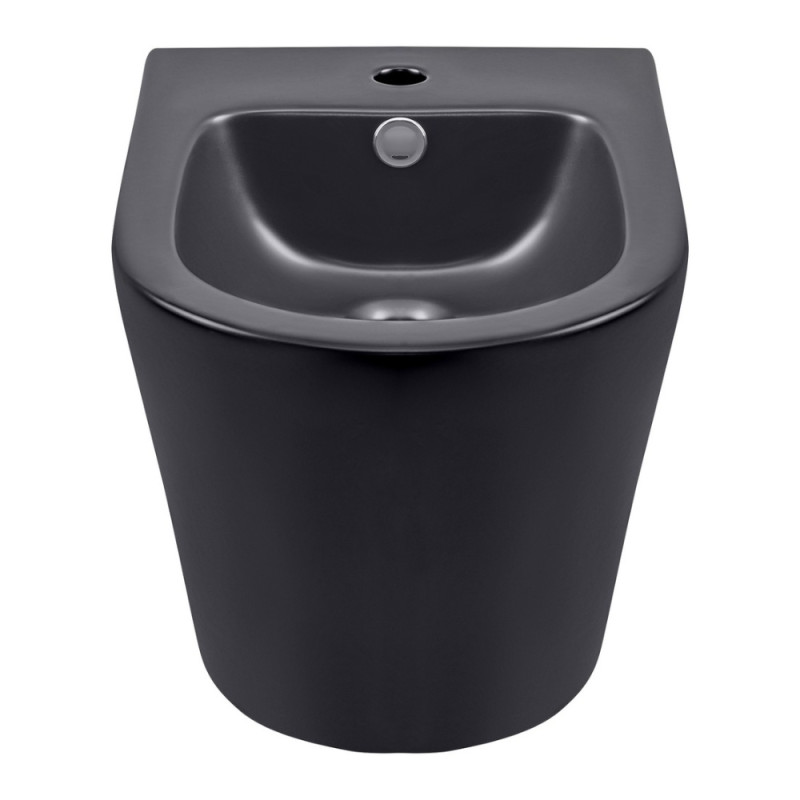 Биде подвесное Qtap Scorpio 515x360x345 Matt black QT1455053FMB